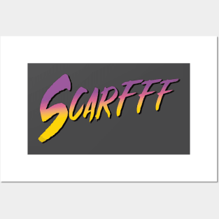 Scarfff - Retro Street Fighter Lettering by Mo J. Lozano Posters and Art